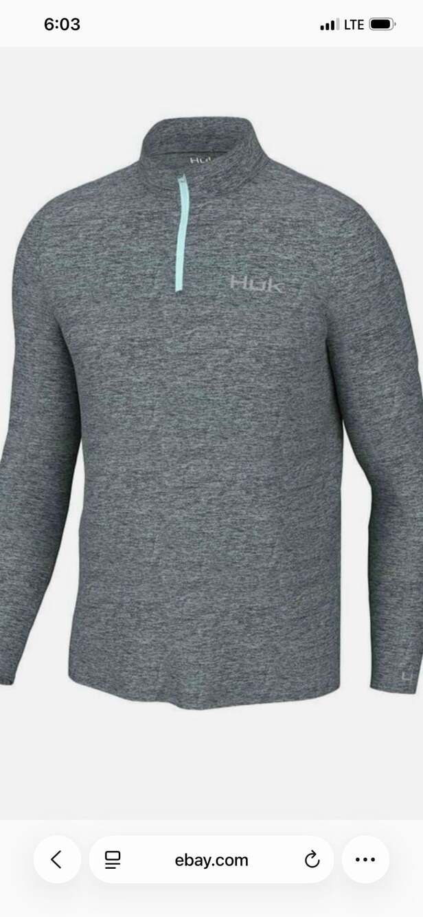 Huk Coldfront 1/4 Zip Men's Heather Gray Size XXXL